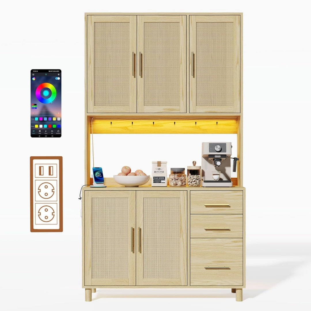Buffet beige 100 x 40 x 183 cm