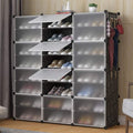 Range-chaussures gris fonce fonctionnel assemblage facile