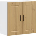 Tout chez soi, armoire colonne marron en bois