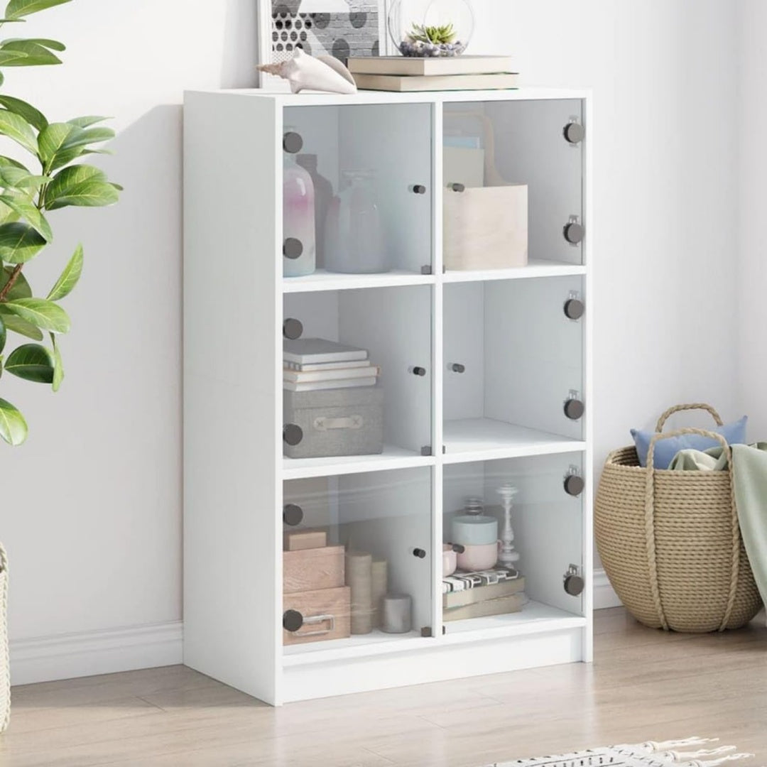 Buffet gris clair 68 x 37 x 109 cm