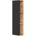 Colonne de rangement installation murale marron 17 x 40 x 130 cm