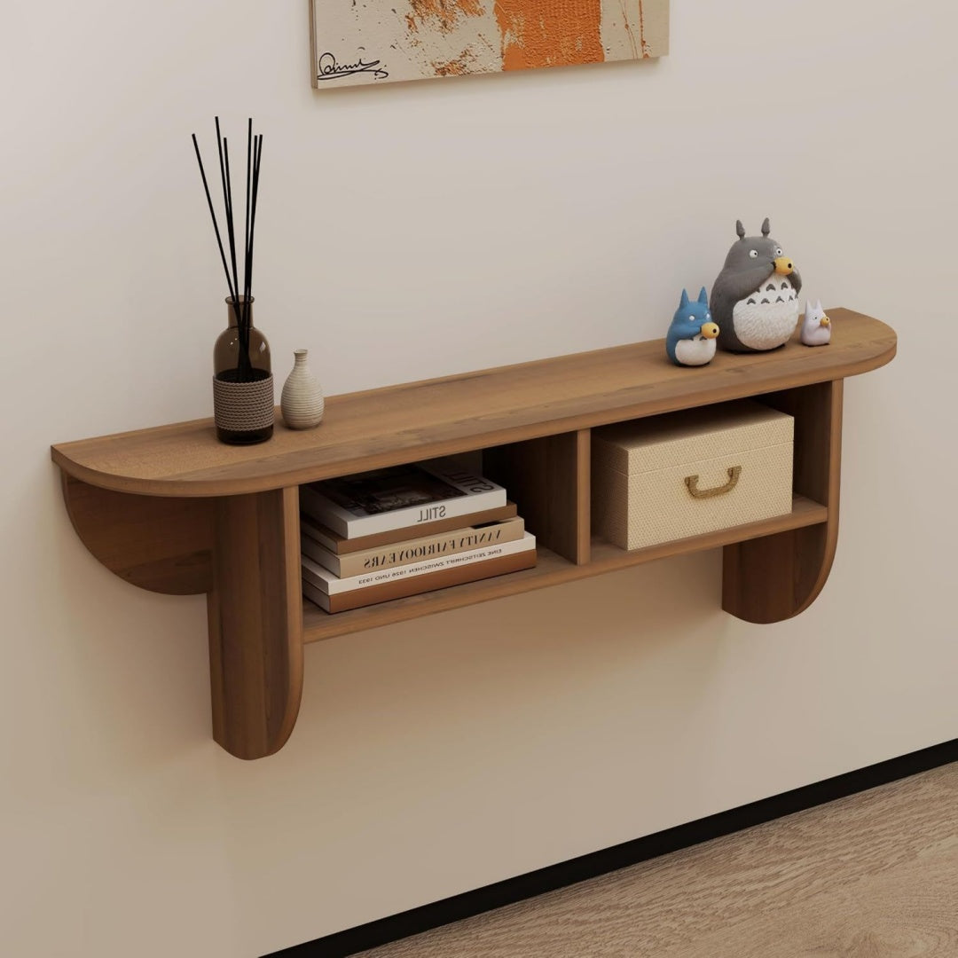 Console beige 100 x 19.7 x 37.6 cm avec une porte