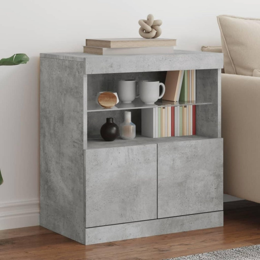 Buffet gris epure 60 x 37 x 67 cm