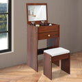 Table beaute marron finition bois