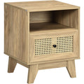 Grande table de chevet marron