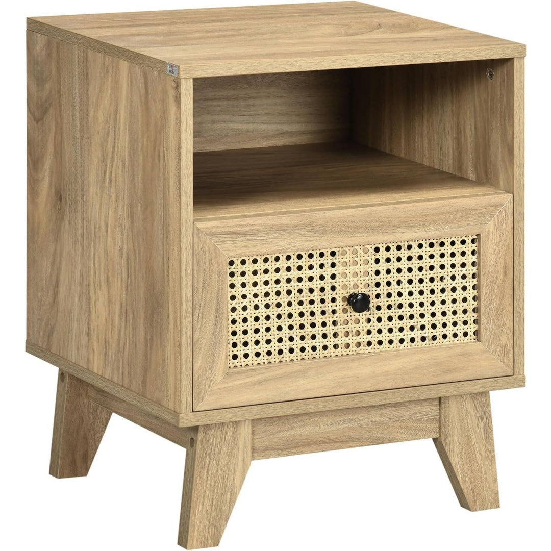 Grande table de chevet marron