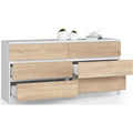 Armoire de rangement pour dressing beige moderne