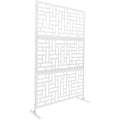 Paravent decoratif gris clair moderne