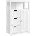 Rangement gris clair meuble de rangement avec 3 tiroirs et 1 porte