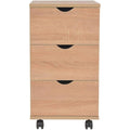 Commode marron pratique 3 tiroirs