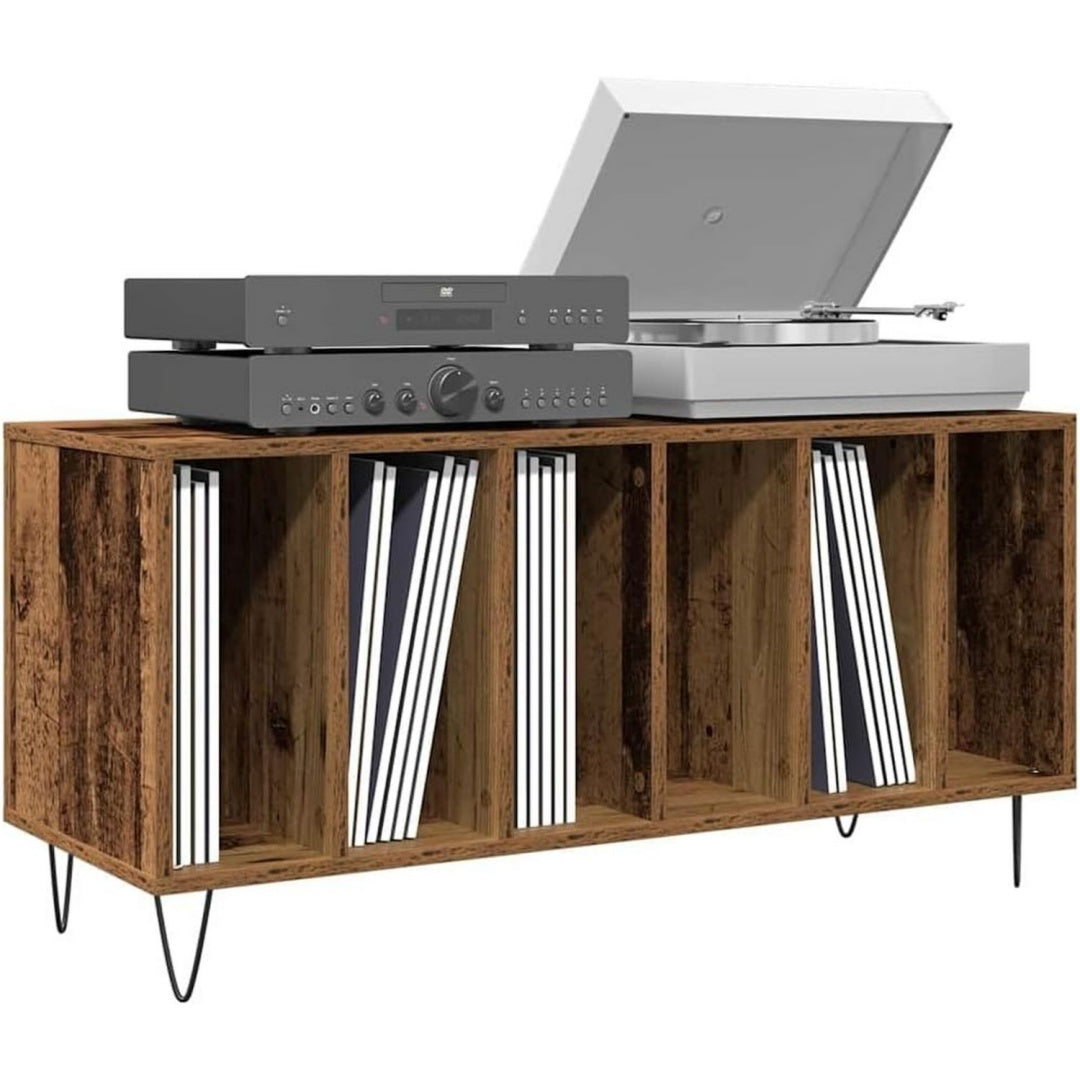Meuble de rangement large 100 x 48 cm en bois marron