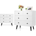 Commode gris clair pour bureau 4 tiroirs