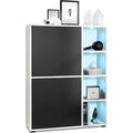 Commode astucieuse avec eclairage LED gris fonce