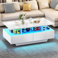 Table basse relevable gris bois ingenierie 90 cm, rangement design moderne