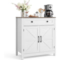 Buffet haut gris clair 75 cm a 2 portes bois ingenierie