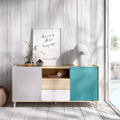 Tendance buffet en verre gris clair pour sejour et salon
