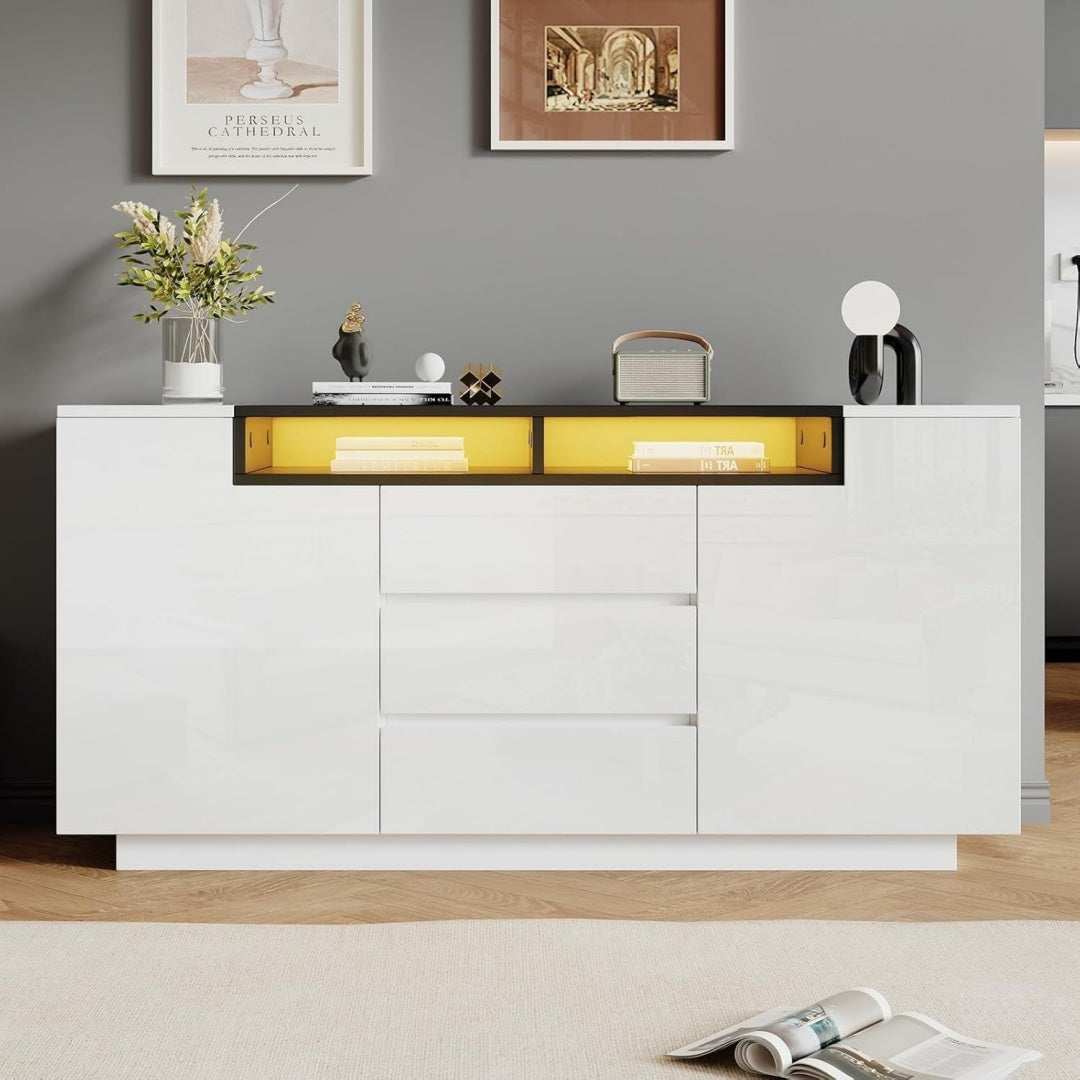 Buffet en panneau de particules espace optimise