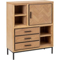 Buffet en bois, marron usage polyvalent