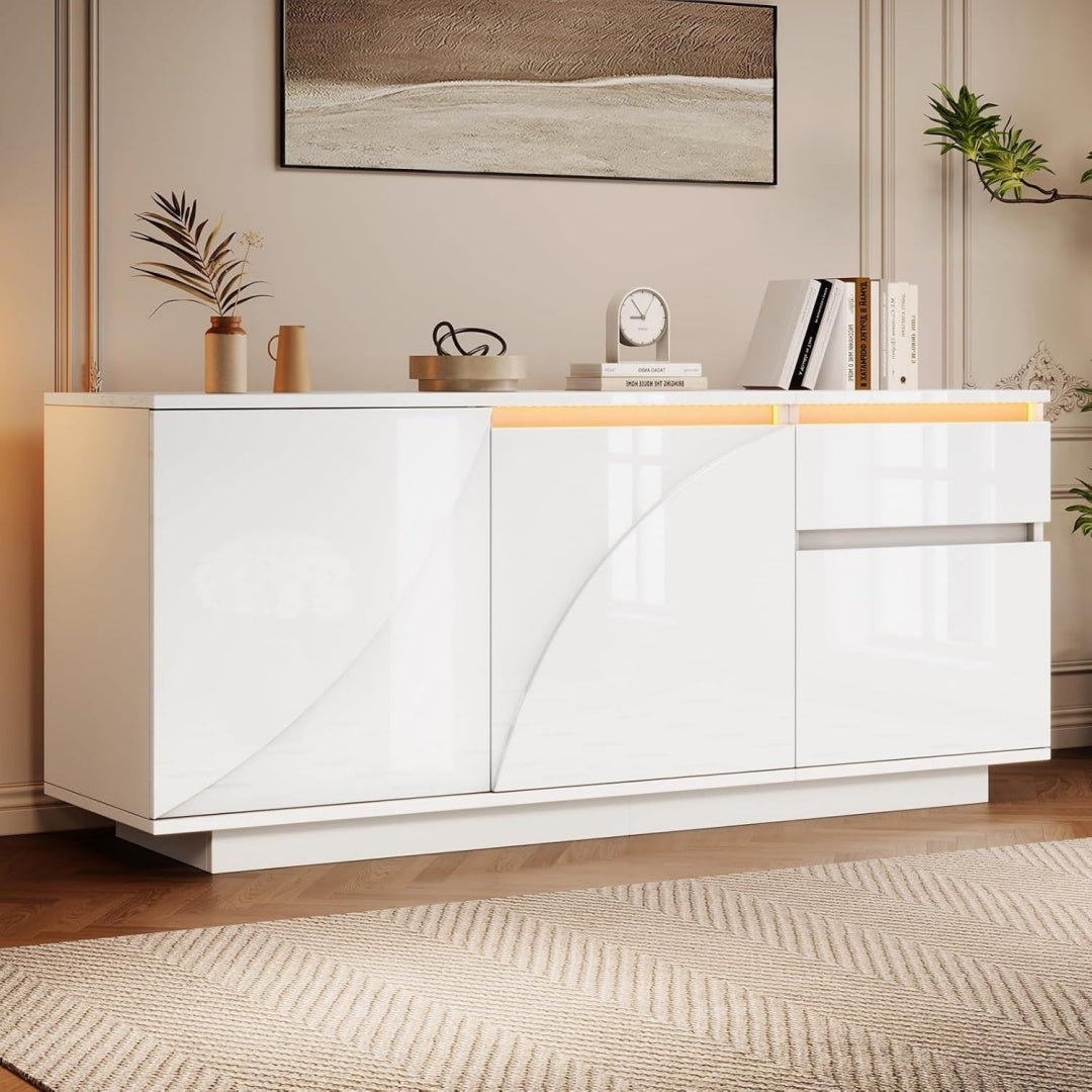 Buffet moderne avec un port de chargement USB